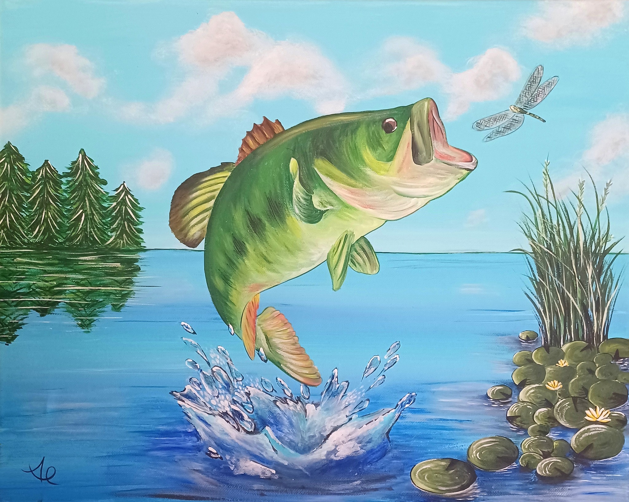 bass painting