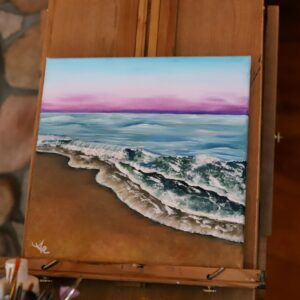 peaceful ocean seascape painting
