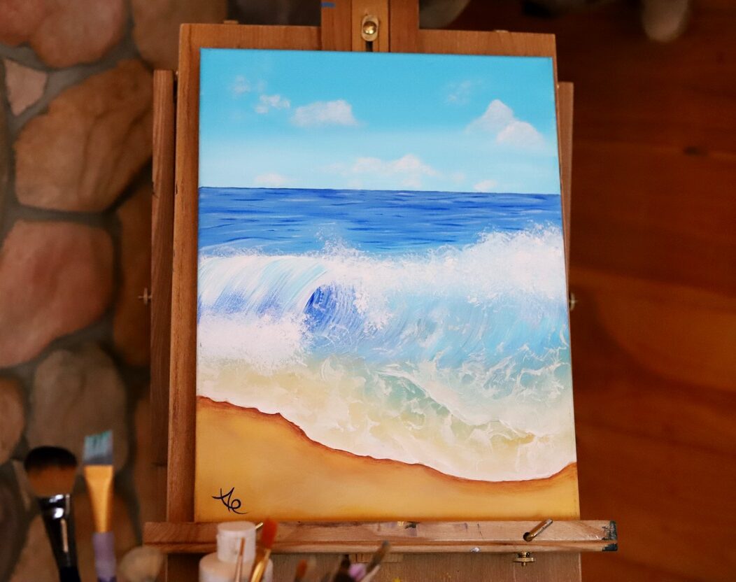ocean wave painting