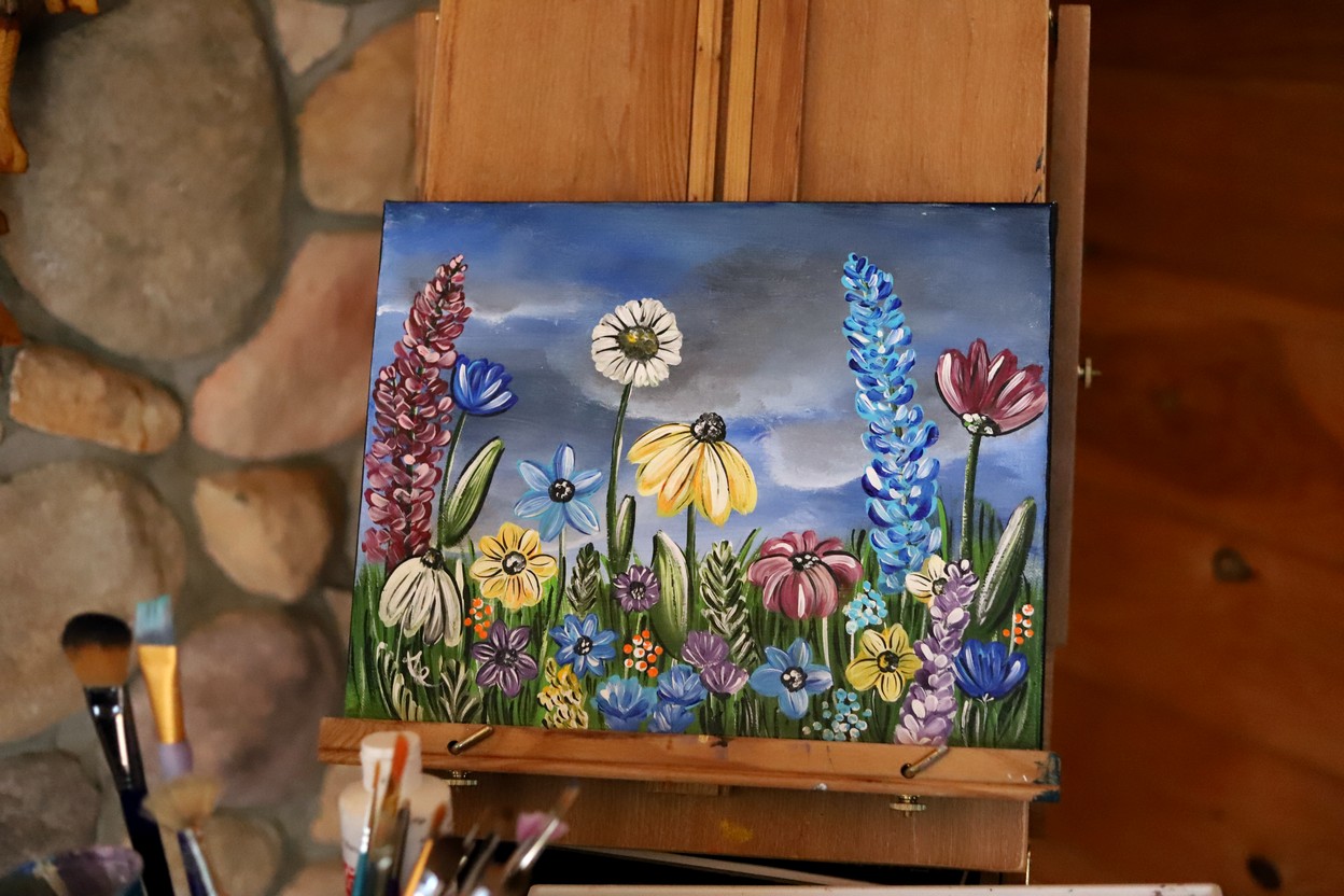 "Bright Against the Grey" ORIGINAL Painting SOLD