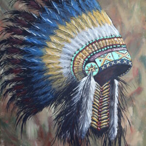Native American Headdress Painting