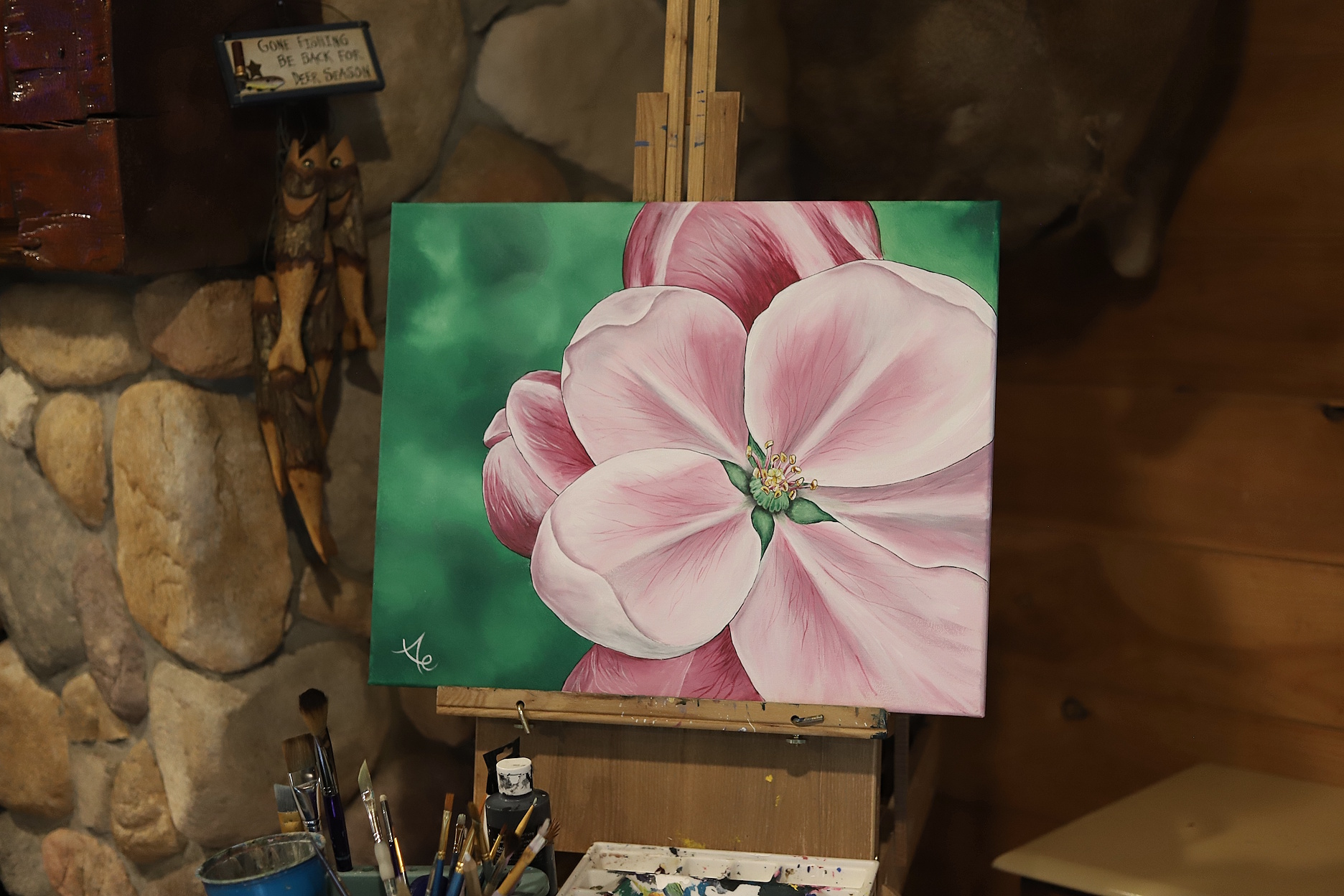 APPLE BLOSSOM PAINTING