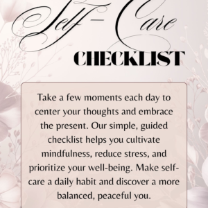 Self-Care Checklist