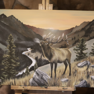 ELK MOUNTAINS PAINTING